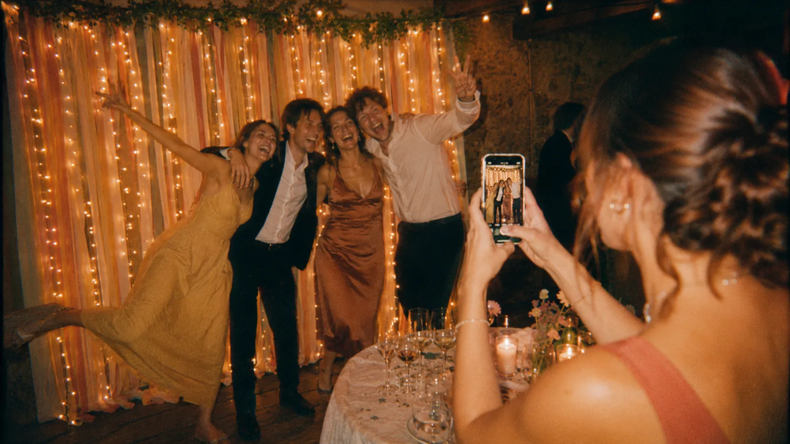 Coin photo lors d’un mariage