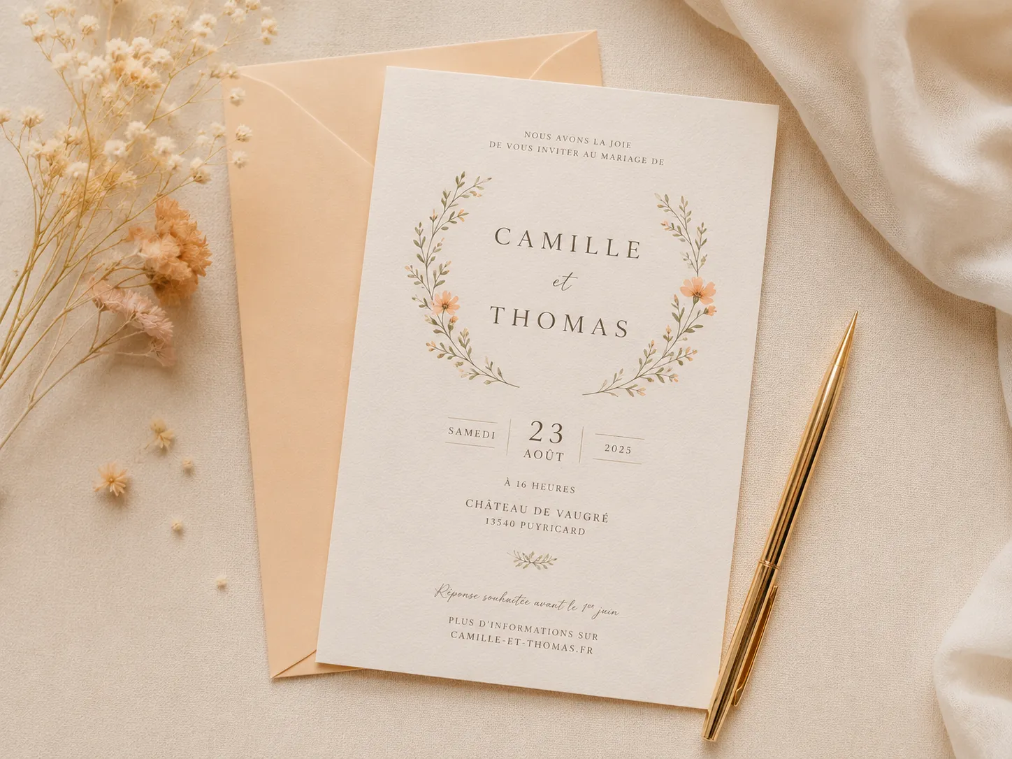 Un faire-part de mariage