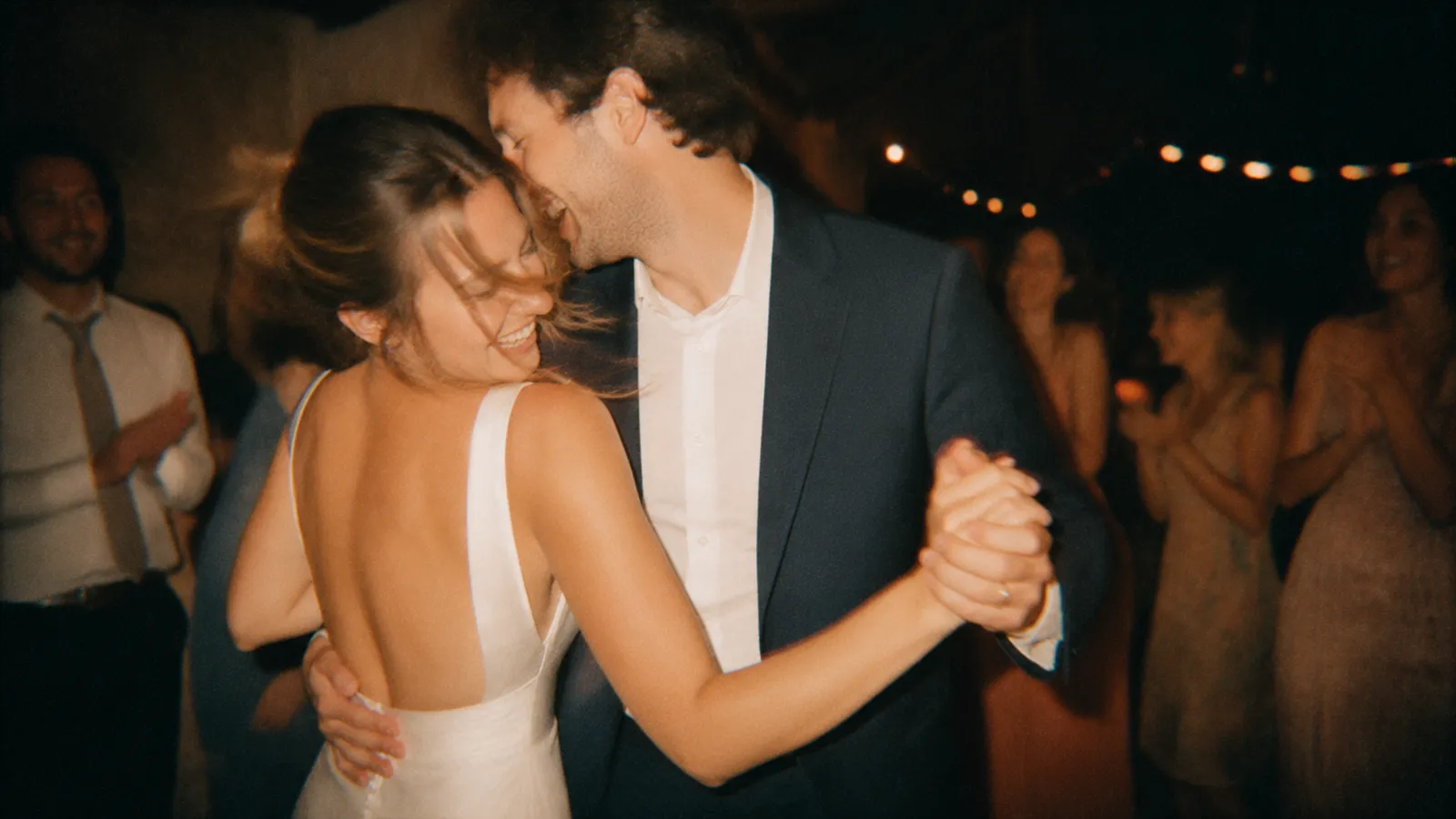 Photo de mariage avec un rendu pellicule argentique
