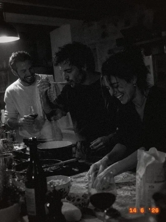 The same photo with the Black & white film style